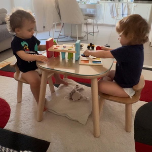 Nursery Montessori Kids <b>Children</b> Room Chambre Enfant Wood Animal Furniture Study <b>Desk</b> Toddler Table and <b>Chair</b> Set - Product Image 4