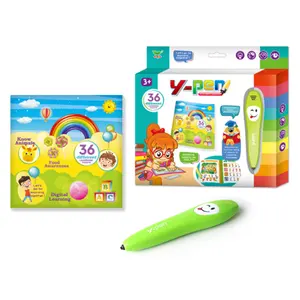 Early Educational Kid Interactive Cognitive Talking Y-pen Electronic Learning Pen With Learning Book For Kids Logic Training