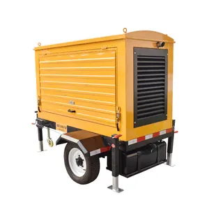 Portable mobile trailer 40kw diesel generator 310-400A high power generator with low price
