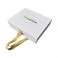 Boîtes de papier de cadeau de fermetures magnétiques de papier de fantaisie d'impression de logo avec le ruban pour le produit de soin de peau de beauté