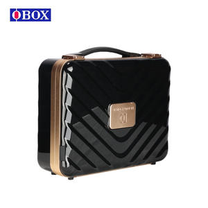 Trousse de rangement pour maquillage Dx-12 avec miroir et tiroirs, boîte de rangement cosmétique portable pour usage domestique, couleur rose, matériau ABS - Product Image 2