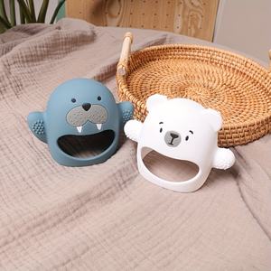 Juguete de silicona para la dentición del bebé para bebés de 0 a 6 meses, juguetes masticables para succionar, chupete de mano para bebés que amamantan - Product Image 3