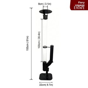 Poêle à granulés transfrontalier pour chauffage domestique, camping extérieur, portable, avec verre intégré, en acier inoxydable, contrôlé - Product Image 3