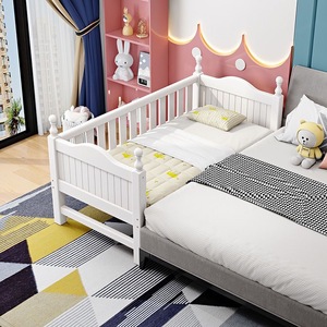 Modern <strong>Classic</strong> Design Wooden Kid's Bedside Cot for Baby Easy Assembly Bedroom Furniture for Kids' <strong>Cribs</strong> in Hotels - Product Image 1