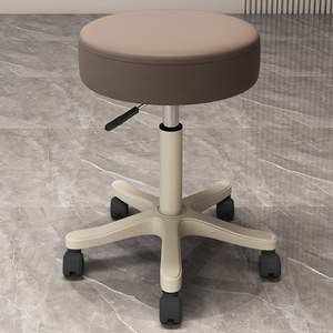 Direkt vom Hersteller: Verstellbarer Hydraulischer Metall-Salonhocker, Sattelförmiger Drehhocker aus Kunstleder für Fitness-Studio und Gewerbliche Nutzung, 360° Drehbar - Product Image 3