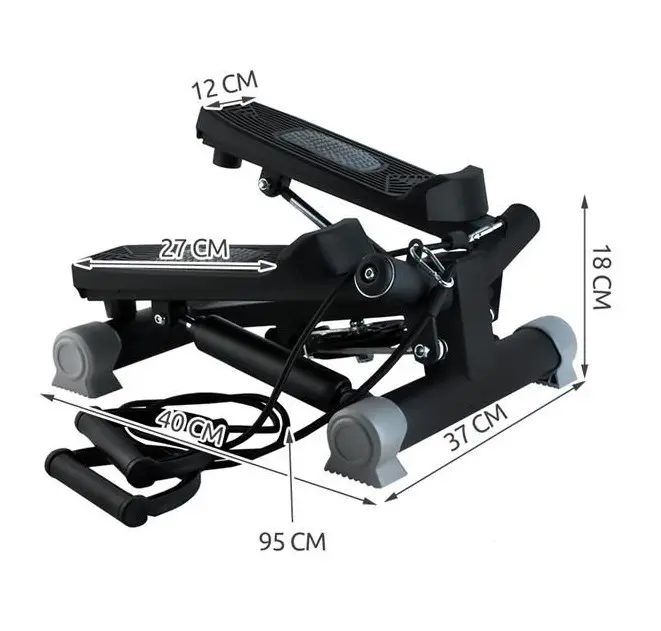 Máquina de passo twister girando passo, computador fitness mini dispositivo de cardio stepper