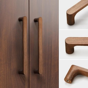 Nordic Wood Cabinet Handle Solid Wooden Kitchen <strong>Door</strong> Handle Dresser Wardrobe <strong>Knobs</strong> Cupboard Drawer Pull Furniture Handles - Product Image 4