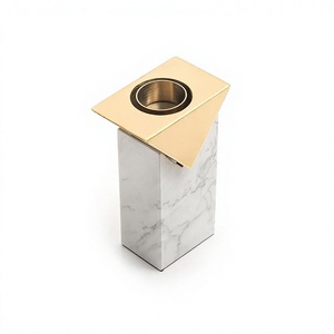 Admirable Design Candle Holder Marble And Metal Candle Holder Highest Quality Customized Size Wedding Use Candle Holder - Product Image 1