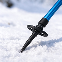 Ensemble de bâtons de ski réglables, légers, avec poignée en éponge souple, sangle de poignet, pour adultes et enfants, sports de ski sur neige en hiver
