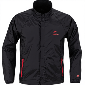 RS TAICHI Lightweight Breathable Compact Storage Bag with <strong>Waterproof</strong> Inner <strong>Jacket</strong> and Zipper Closure RSU264 <strong>RED</strong> L - Product Image 1