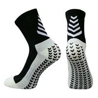 Chaussettes de football antidérapantes mi-mollet à haute élasticité, avec talon épaissi et absorption de la transpiration pour l'entraînement sportif