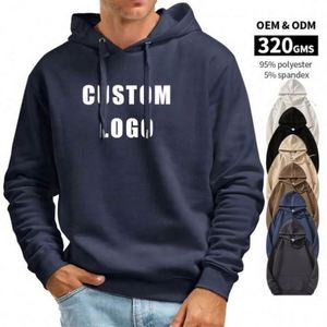 Prix d'usine, haute qualité, 100% coton, sweat-shirts décontractés surdimensionnés pour hommes, impression personnalisée, teinture unie, écologiques, hiver - Product Image 1