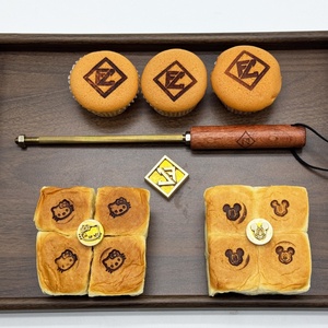 Custom Branding Iron Cake Bread Burger <b>Stamp</b> Brass Molds Personalized Gift Baking Copper Brass <b>Stamp</b> Branding Iron <b>Stamp</b> - Product Image 1