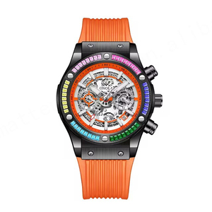 ONOLA 6840 Offre Spéciale de montre mécanique de luxe Horloge étanche de 45mm avec logo personnalisé Bracelet en silicone à la mode - Product Image 1