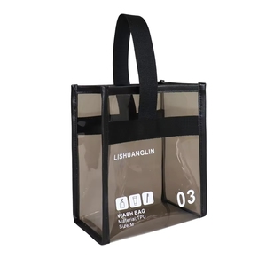 Bolsa de Compras de PVC Transparente con Cremallera, Personalizada con Impresión, Bolso de Mano de Plástico Transparente para Promoción de Marca y Empaque de Regalos - Product Image 3