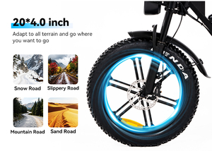 Bicicleta Eléctrica de Montaña V8 Ultrar para el Mercado Europeo, Motor de 250W/750W, Batería de 15ah/30ah, Cuadro de Hierro, Motor Trasero, Neumáticos Gruesos, para Adultos - Product Image 3