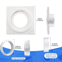 Connecteur de tuyau flexible en plastique ABS carré moderne de qualité supérieure pour la ventilation d'air frais