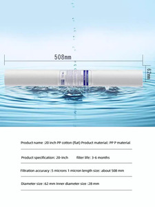 Venta Directa de Fábrica de Filtros de Agua: Cartucho de Filtro de Algodón PP de 20 Pulgadas y 1 Micrón (Precio de Fábrica) - Product Image 5
