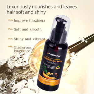Hot Sale <b>Essential</b> <b>Oil</b> Collagen Ginseng Natural Hair <b>Oil</b> for Hair Growth Nourishing & Moisturizing Smoothing - Product Image 6