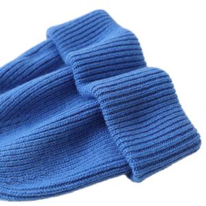 Custom Embroidery Logo Woven Label Winter Warm Knitted Hat <b>Wool</b> Thickened <b>Beanie</b> - Product Image 3
