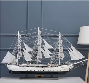 Модель корабля, напечатанная на 3D-принтере: грузовое судно, круизное судно, парусник (пластик/металл/дерево) / Большое круизное судно / Военный корабль — расписанная вручную - Product Image 2