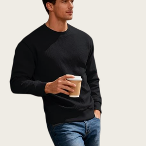 Sudaderas Personalizadas Asna para Hombre, Cuello Redondo, Manga Larga, Textura Geométrica, Camisetas Pullover, Invierno, Otoño, Casual, Suaves - Product Image 3
