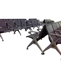 Banc d'attente robuste Wangzuo Industrial H-052PU pour usage commercial dans les aéroports, les hôpitaux, les cliniques, les banques et les hôtels, garantie de 10 ans