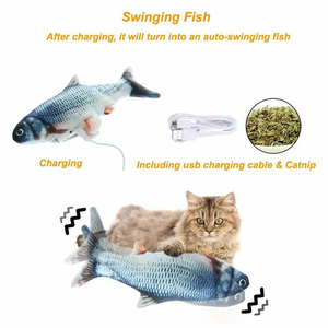 Interactive Flopping Fish <strong>Catnip</strong> Toy Christmas Wiggle Motion <strong>Kitten</strong> Toy Sustainable Cat Toy - Product Image 6