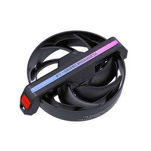 New Alseye 2 Trong 1 Không Khí Trong Không Khí Trong Không Khí Trong Dm12 PC Trường Hợp <span class=keywords><strong>Fan</strong></span> 120Mm Pwm <span class=keywords><strong>Fan</strong></span> Thiết Kế Lạ Mắt Máy Tính Chơi Game Cho Chơi Game PC Trường Hợp - Product Image 3