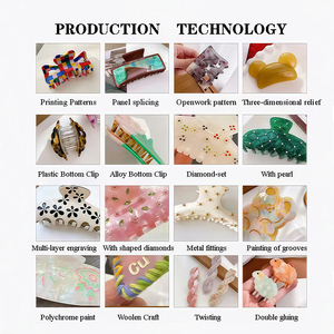 Chất Lượng Cao Dễ Thương Anh Đào Cá Mập Phong Cách Kẹp Tóc Thanh Lịch Và Ngọt Ngào Acrylic Móng Vuốt Tóc Bán Buôn Của Cô Gái Headband - Product Image 4