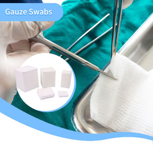 Gasa Detectable por Rayos X, 10x10cm, 8 Capas, 100% Algodón, Estéril, en Bolsa de Aluminio, Envuelta Individualmente <span class=keywords><strong>para</strong></span> Cuidado de <span class=keywords><strong>Heridas</strong></span> Quirúrgicas - Product Image 2