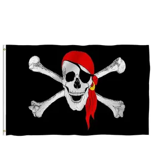 Nx Decoração Bandeiras com Logotipo Impressão personalizada Bandeira do jardim do pirata Bandeiras promocionais Banners para decoração do jardim