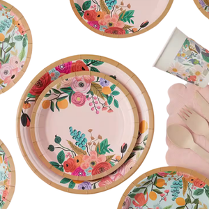 Werbeaktion: Winziges Dreieck-Design, Allover-Siebdruck, Einweg-Weißes Thanksgiving-Geschirr-Set, Pappteller, Becher, Servietten - Product Image 5