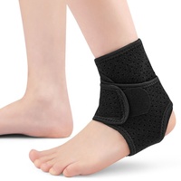 Attelle de cheville de soutien par compression double couche Soutien de la cheville respirant Attelle de cheville de sport réglable