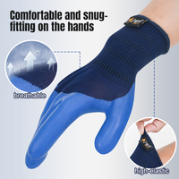 Gants de travail XINGYU en polyester 13 jauges avec revêtement en latex gaufré, uniforme et cohérent, confortables et élastiques, pour la logistique et la sécurité en entrepôt
