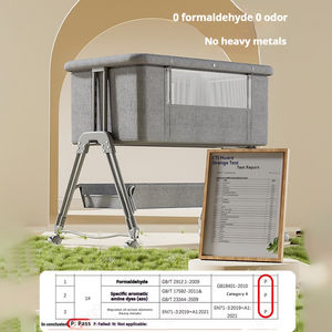 <span class=keywords><strong>Cuna</strong></span> moderna portátil <span class=keywords><strong>de</strong></span> metal para bebé con mosquitera extraíble plegable para dormir recién nacido en el dormitorio del hotel o del <span class=keywords><strong>hospital</strong></span> - Product Image 3