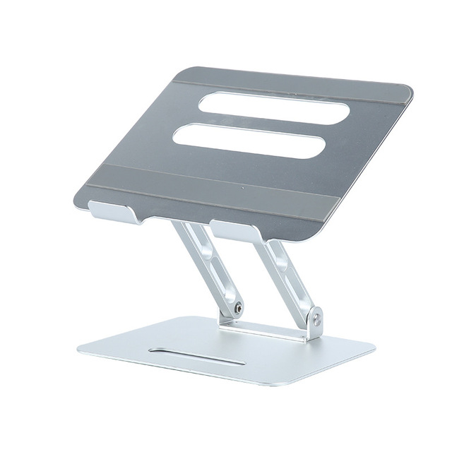 Adjustable Height Aluminum Alloy Notebook Stand Portable Folding Heat Dissipation Lifting Office Base Ergonomic Laptop Stand