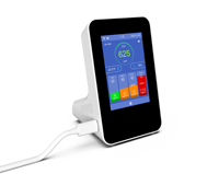 Medidor de CO2 Profesional para el Hogar y la Oficina, Monitor de Calidad del Aire Interior con Sensor de TVOC, Temperatura y Humedad, Medidor de CO2 Inalámbrico 5G