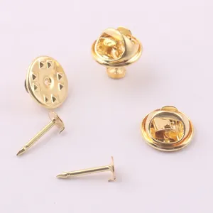 Goedkope Gouden Messing Sieraden Revers Vlinder Koppeling Pin Rug Voor Badge