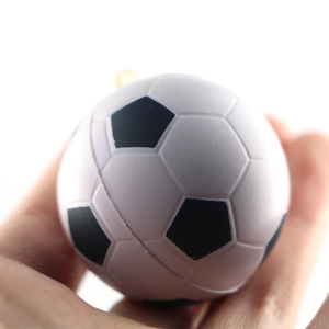 Superventas 6,3 cm Bola de PU sólida Bola de estrés de espuma Promoción Balón de fútbol Juguetes de ventilación de descompresión para niños - Product Image 5
