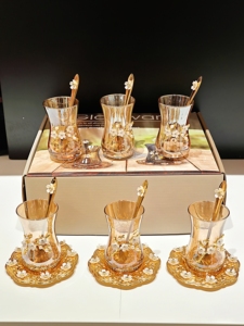 Ensemble de <span class=keywords><strong>tasses</strong></span> à espresso <span class=keywords><strong>transparentes</strong></span> de qualité supérieure 2026, résistantes à la chaleur, en verre, avec soucoupes, pour le café et le thé - Product Image 4