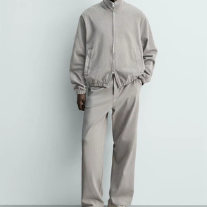 Felpa con Cappuccio Vintage in Maglia di Cotone 100% con Zip, Stile <span class=keywords><strong>ZA</strong></span> <span class=keywords><strong>RA</strong></span>, in Pile Oversize con Chiusura a Cerniera - Product Image 2