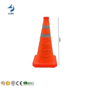 45Cm Chất Lượng Cao Nhựa Cơ Sở Có Thể Điều Chỉnh An Toàn Phản Quang Đường Có Thể Gập Lại Gấp Đóng Mở Giao Thông Cones - Product Image 2