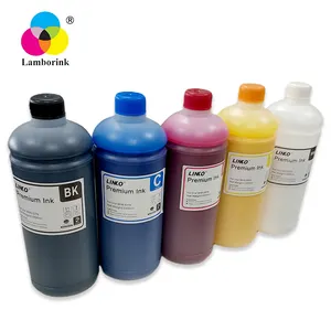 Lamborink Beste Kwaliteit Premium Cmykw Kleur Textiel Pigment Uv Dtf Inkt Voor Epson L1800 Dtf Printer