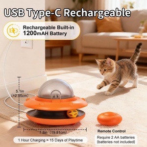 Juguete Interactivo Automático Recargable para Gatos, Dispensador de Golosinas con Control Remoto - Product Image 2