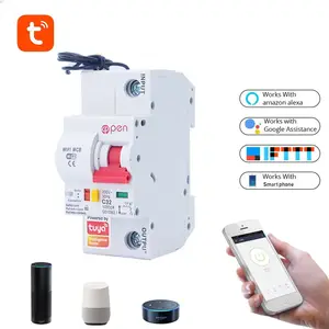 Tuya smart life lapp remote control wifi mcb circuit breaker for Amanzon Alexa and Google home