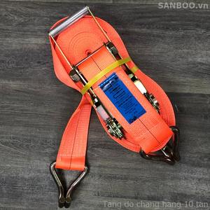 Tensor de amarre de carga resistente de 10 toneladas más vendido, 7,5 cm de ancho, amarres de trinquete de poliéster Premium, correas de carga seguras Vietnam - Product Image 6