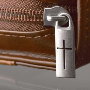 Muestra gratuita de funda para Biblia de poliéster sintético marrón, bolsa para Biblia con cremallera resistente - Product Image 5