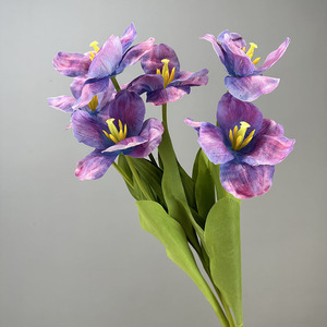 60CM High Quality Real Touch <strong>Tulip</strong> <strong>Flower</strong> for Wedding Decoration Opening <strong>Tulip</strong> Pink Light <strong>Blue</strong> Artificial <strong>Flower</strong> - Product Image 4