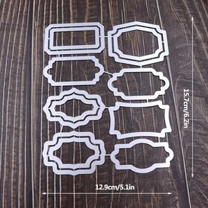 Vente flash : Matrices de découpe en métal pour créer des étiquettes magnifiques pour la création de cartes, le <span class=keywords><strong>scrapbooking</strong></span>, les cartes de vœux DIY, les décorations d'album photo - Product Image 5